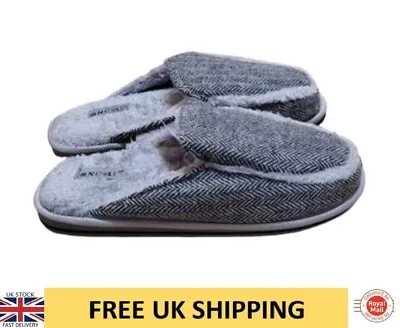 Buy Womens Slippers Size 5 UK 38 EU Memory Foam Arch Support Non Slip Sole Grey New • 12.95£