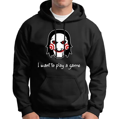 Buy I Want To Play A Game Saw Horror Torture Halloween Scary Men Hoody Top #GVE6 Lot • 18.99£