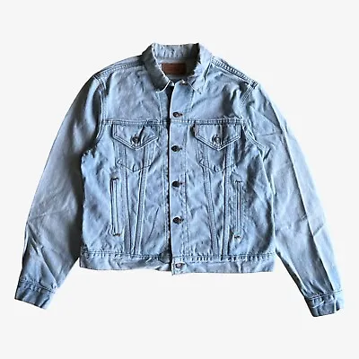 Buy Vintage 90s Levi's Pale Blue Denim Trucker Jacket, Cowboy Western Retro Workwear • 40£