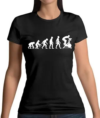 Buy Evolution Of Man Spin - Womens T-Shirt - Fitness Class - Gym - Fit - Spinning • 13.95£