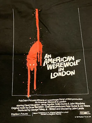 Buy AMERICAN WEREWOLF IN LONDON T-shirt UK Poster Artwork Size Medium BRAND NEW • 25.99£