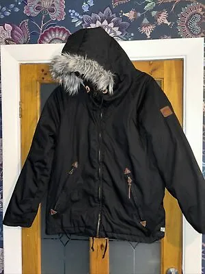 Buy Penfield Black Parka Jacket Coat Men’s Large Hooded 65/35 Hudson Wax Cloth • 35£