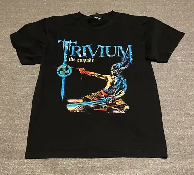 Buy Trivium Mens T-Shirt Size Small S Black Crusade Heavy Metal Rock Band The GTS • 15.08£