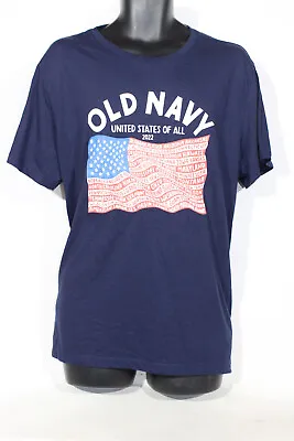 Buy Old Navy T-Shirt XL Blue United States Of America USA Flag 2022 Mens • 12.99£