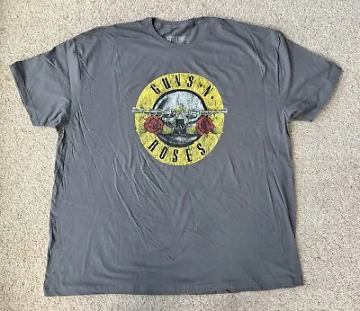 Buy Guns N Roses Officially Licensed Short Sleeve T-shirt Mens 4XL Grey BRAND NEW • 9.95£