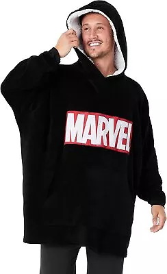 Buy Marvel Hoodies For Men, BLACK Fleece Oversized Hoodie Blanket, Avengers Gifts • 31.49£