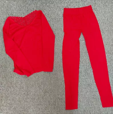 Buy Sesy Nightwear Pyjamas Sweet Love For Sweet You Red 2 Piece Set • 5.99£