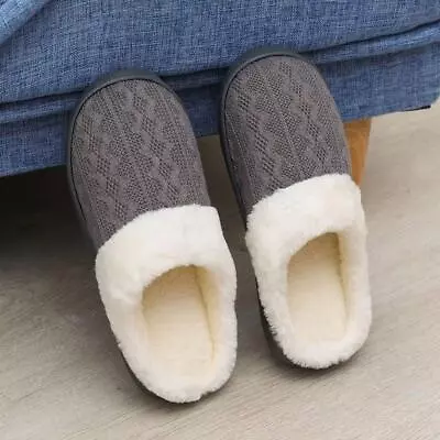 Buy Ladies Womens Warm Faux Fur Lined Comfy Hard Sole Outdoor Slippers Shoes Size • 8.99£