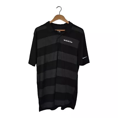Buy Nike Baltimore Ravens Polo Shirt T Shirt NFL Stripes Swoosh • 16.99£