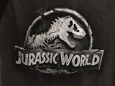 Buy Jurassic World Womens Ladies T-shirt Size Small Black/Grey Universal Studios • 9.99£