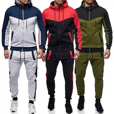 Buy Mens Sets Jogging Suit Sportswear Casual Tracksuit Gym Sweat Suit Sportswear ... • 8.39£