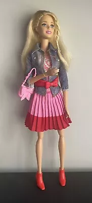 Buy Barbie Doll Articulated  Jean Jacket And Pink Pleated Skirt👗👗 • 10£