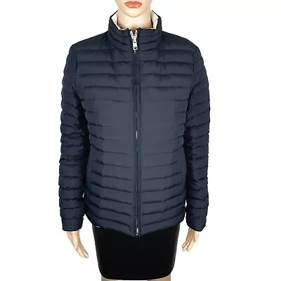 Buy Calvin Klein Jeans Womens Black Down Feather Quilted Reversible Jacket Size S • 69£