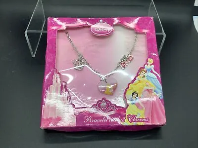 Buy Disney Princess Bracelet And 3x Charms Chain Gift  Box Jewellery Cinderella • 8.95£