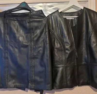 Buy Real Leather  Jacket And Skirt • 50£