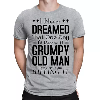 Buy Old Grumpy Man Killing It Retirement Retired Grandad Mens T-Shirts Tee Top #ADN • 9.99£