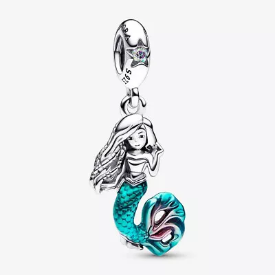 Buy PANDORA The Little Mermaid Ariel Silver Dangle Charm - 792695C01 • 23.43£