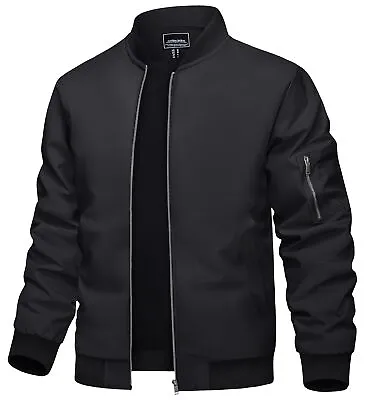 Buy Men's Lightweight Windbreaker Thin Bomber Jacket Casual Summer Autumn Zip Coat • 35.98£