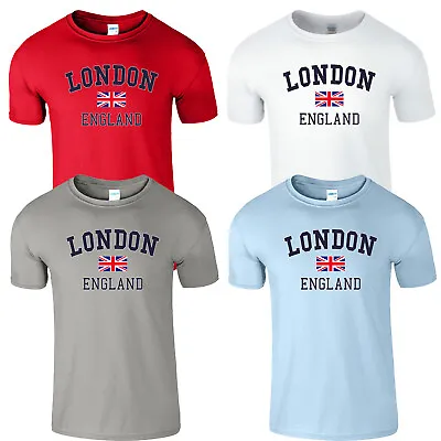 Buy London Enland Unisex T-Shirt Trendy Great Britain Union Jack Birthday Gift Tee • 10.99£