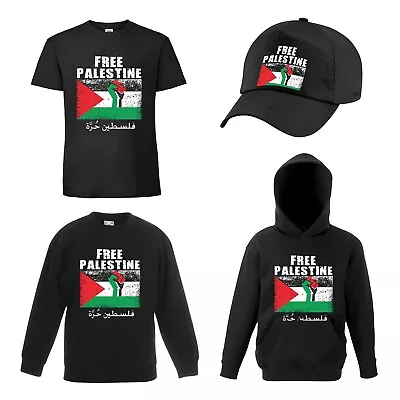 Buy Free Palestine T-SHIRT Sweatshirt Baseball Hats Cap Hoodie PEACE Movement P-4 • 7.99£