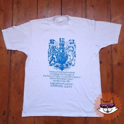 Buy Vintage 1981 Royal Wedding Reception T Shirt • 45£