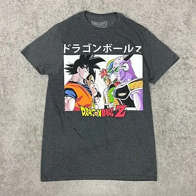 Buy Dragon Ball Z Shirt Youth Boys Small Gray Short Sleeve Goku Vegeta Krillin Gohan • 6.22£