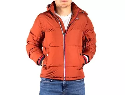 Buy Tommy Jeans- Orange Colour -TJ Flag Down Jacket-Clearance Sale -Size-L-AUC • 39.99£