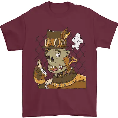 Buy Steampunk Zombie Halloween Mens T-Shirt 100% Cotton • 7.49£