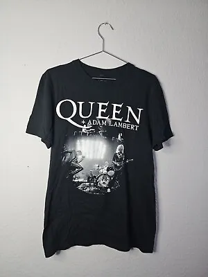 Buy Queen + Adam Lambert Rhapsody Tour 2019 Black Official T-Shirt Size Medium  • 19.99£