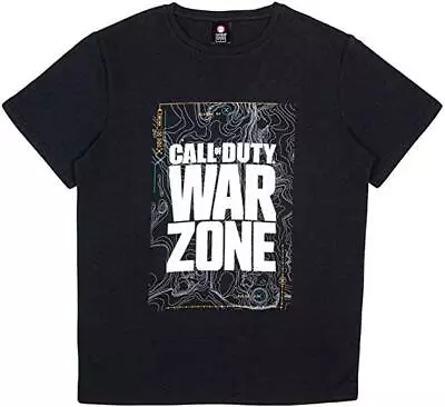 Buy Call Of Duty Official Warzone Black Map Cotton T-Shirts - M • 9.99£