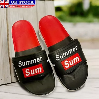 Buy Stylish Men's Women's Slip On Slipper Sandals Size 6 To 10 SUMMER SLIPPERS MULES • 6.45£