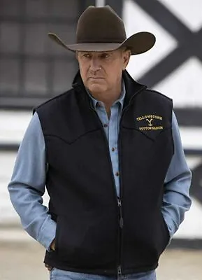 Buy Yellowstone Kevin Costner John Dutton Cotton Vest Yellowstone R.F • 73.44£