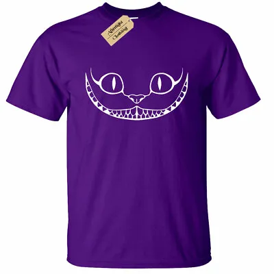 Buy KIDS BOYS GIRLS Cheshire Cat Face T-Shirt Alice In Wonderland Gift Grinning • 12.95£