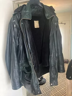 Buy Aviatrix Mens Vintage Retro Italian Heavyweight Jacket Leather Size Large. C2 • 12£
