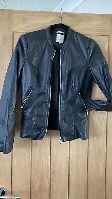 Buy Black Leather Look Jacket • 6.50£
