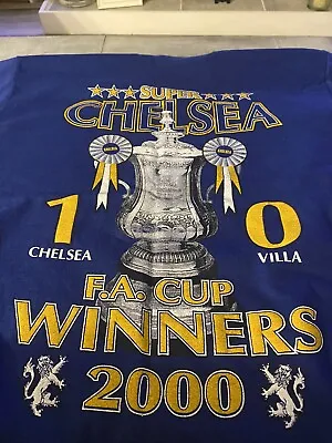 Buy Chelsea T - Shirt Fa Cup Winners 2000 • 2.50£