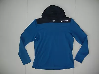 Buy BROOKS RUNNING Blue Sweatshirt EQUILIBRIUM ATHLETIC HOODIE Track Gym Women's M • 26.03£