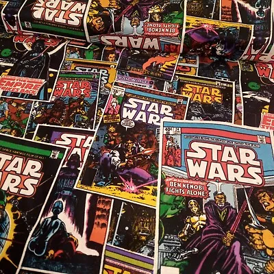 Buy Star Wars Cartoon Cotton Fabric For Dressmaking Quilting Cushions SW11 • 18£