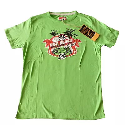 Buy Classified Riff Beach 22TH August 1977 Graphic T-Shirt Size L Green • 5£