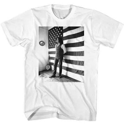 Buy Grateful Dead Jerry Garcia Bl & Wh Flag Men's T Shirt Psychedelic Rock Band • 40.39£