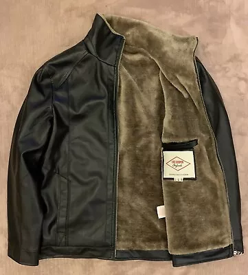 Buy Men’s Lee Cooper Vegan Leather Jacket Size Medium M  • 19.99£