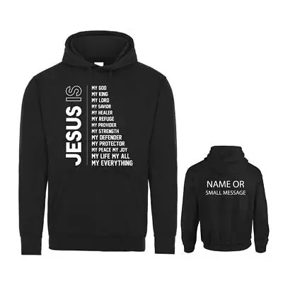 Buy Jesus Is My Everything Christian Faith Hoodie Inspirational Religious Pullover • 29.95£