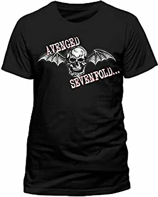 Buy Official Avenged Sevenfold Deathbat Mens Black T Shirt Avenged Sevenfold A7 Tee • 14.50£