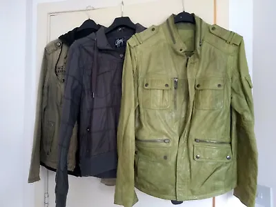 Buy Men Biker Jacket Real Leather Job Lot Bundle Maze Boutique Gipsy Collezione S L • 250£