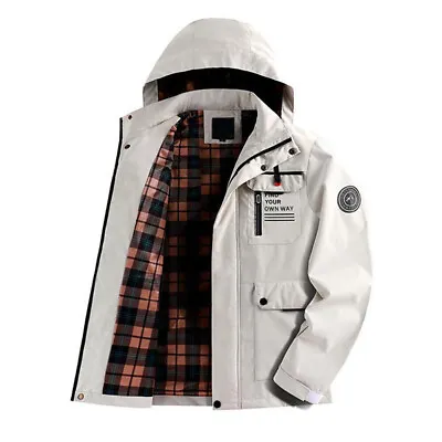 Buy Mens Military Jacket Winter Warm Waterproof Hooded Outdoor Tactical Coat • 35.99£