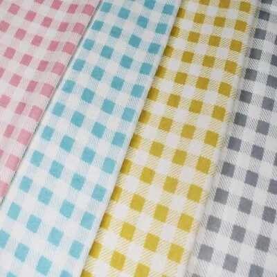 Buy Brushed Cotton Winceyette Flannel Fabric Gingham Check Checked Tartan • 4.50£