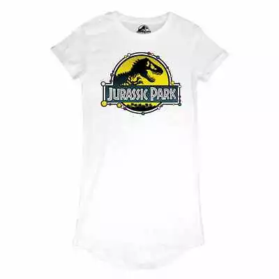 Buy Jurassic Park - DNALogo Womens White T-Shirt Dress Large - Large - W - K777z • 16.43£