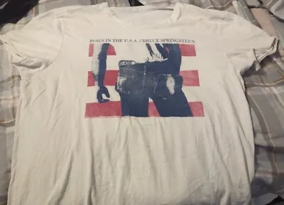 Buy Bruce Springsteen T Shirt Born In The USA Rock Band Merch Tee Size XL E Street • 16£