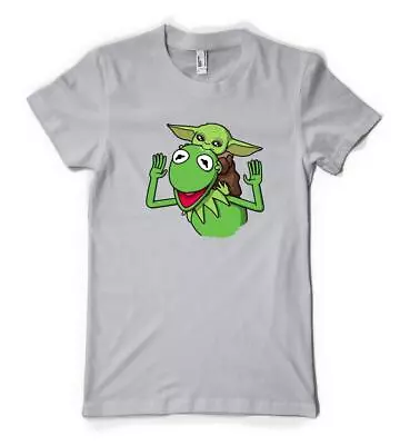 Buy Grogu The Child Eating Frog Kermit Muppet Personalised Unisex Adult T Shirt • 13.99£