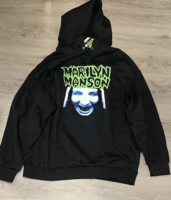 Buy NWT XL Large Dolls Kill Marilyn Manson Sedate Hate Oversized Sweatshirt Hoodie • 75.78£